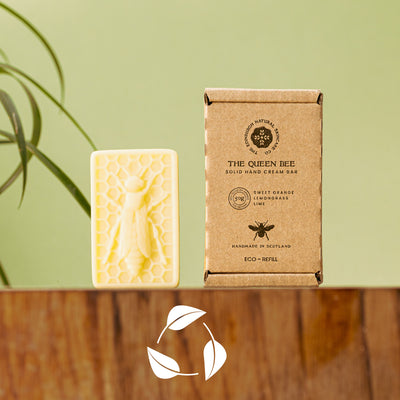 THE QUEEN BEE ECO-REFILL HAND CREAM.KEEPING THE WORLD BEAUTIFUL