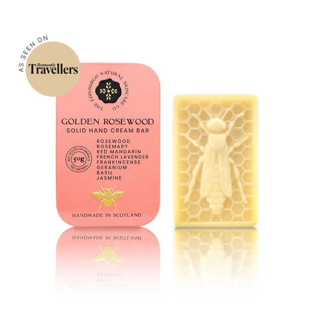 Golden Rosewood Luxury Hand Cream Bar...Woody, Herby Warm Citrus.