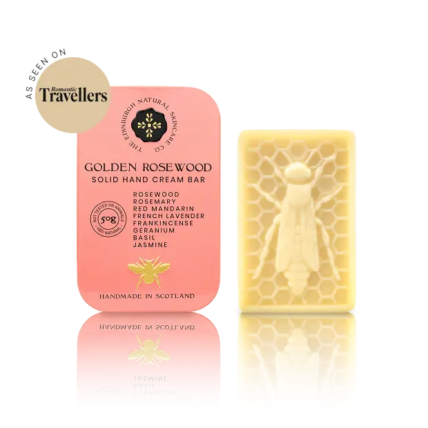 Golden Rosewood Luxury Hand Cream Bar...Woody, Herby Warm Citrus.