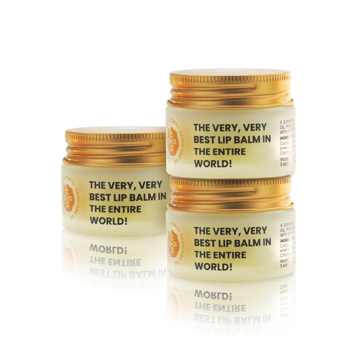 3 Geranium And Sweet Orange Luxury Lip Balms Pack