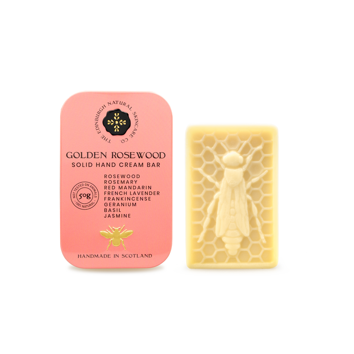 Golden Rosewood Luxury Hand Cream Bar...Woody, Herby Warm Citrus.