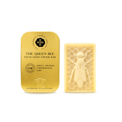 THE QUEEN BEE HAND CREAM BAR. LOVED WORLDWIDE FOR IT'S CITRUS ZING AND BEAUTIFUL GOLD TIN