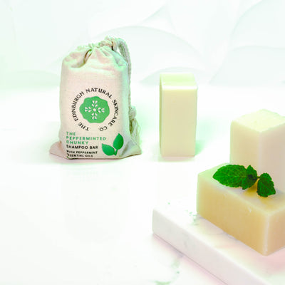 PEPPERMINTED CHUNKY SHAMPOO BAR...IT'S PEPPERMINTED AND IT'S CHUNKY!