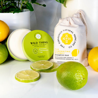 Wild Thing Natural Hair Conditioner – Pre-shampoo treatment & The Lemonazing Chunky Shampoo Bar