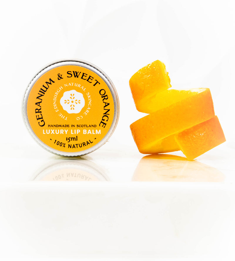 THE VERY, VERY BEST LIP BALM IN THE ENTIRE WORLD! GERANIUM & SWEET ORANGE