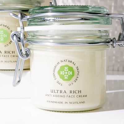 ULTRA RICH ANTI AGEING FACE CREAM NIGHT AND DAY FORMULA. HAND MADE IN SCOTLAND