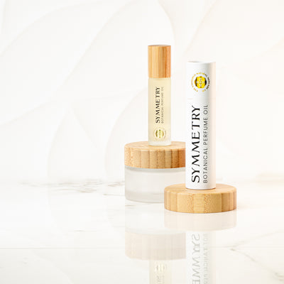 SYMMETRY BOTANICAL PERFUME OIL 10ML ROLLERBALL. WITH JASMINE AND ROSE ESSENTIAL OIL