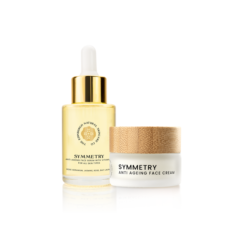 SYMMETRY ANTI AGEING SERUM AND TRAVEL MINI FACE CREAM...THE PERFECT FACE CARE BUNDLE.